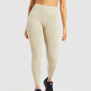 Gymshark - Adapt Marl Seamless Leggings - Beige - Medium
